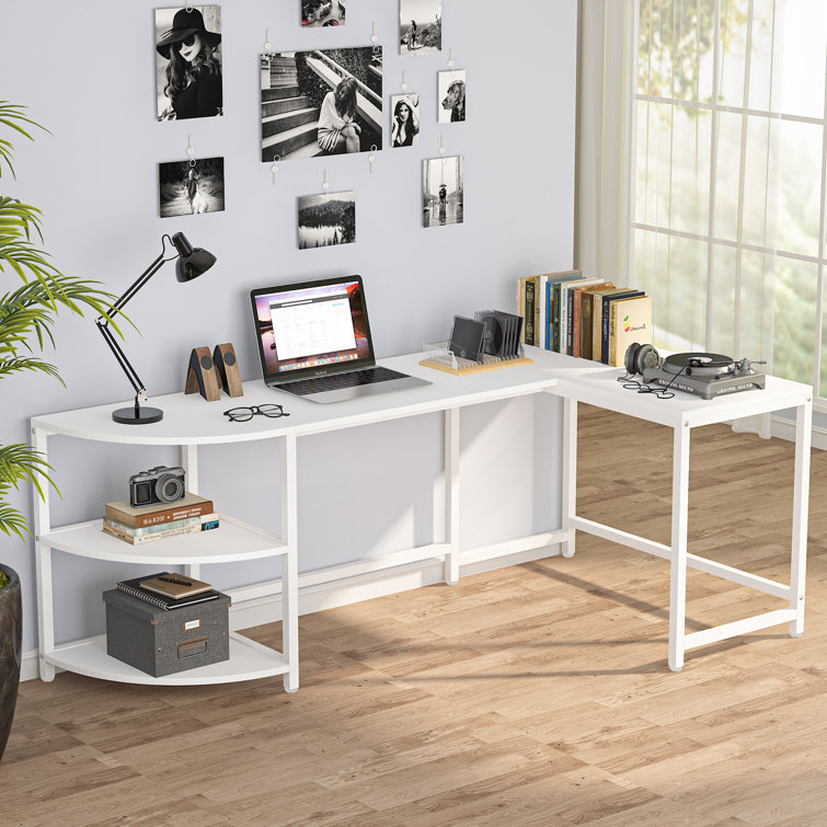 17 Stories Myer Reversible LShape Desk & Reviews Wayfair